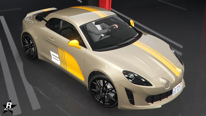 Le motif "Vitesse de pointe" appliqué sur le véhicule de GTA Online "Toundra Panthere"