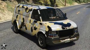 Le motif de camouflage "Décor aride" sur le Vapid Speedo Custom