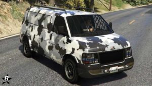 Le motif "Fractal urbain" sur le Vapid Speedo Custom