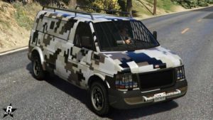 Le Vapid Speedo Custom avec le motif "Pixels moyens"
