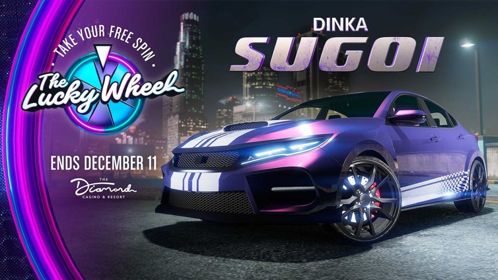 La Dinka Sugoi est la voiture à gagner cette semaine au Diamond Casino