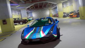 Intérieur du garage The Vinewood Club dans GTA Online