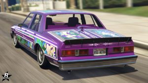 Vue arrière de la Declasse Impaler LX