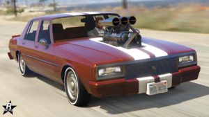 Vue de devant de la Declasse Impaler LX