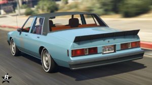 Vue arrière de la Declasse Impaler LX