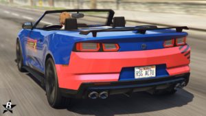 Vue arrière de la Declasse Vigero ZX décapotable