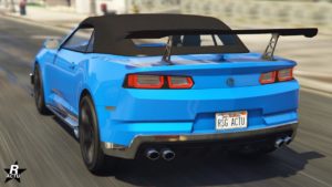 Vue arrière de la Declasse Vigero ZX décapotable