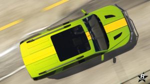 Vue de dessus de la Vapid Aleutian