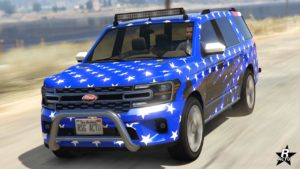 Vue de devant de la Vapid Aleutian