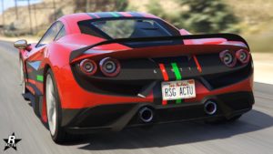 Vue arrière de la Grotti Turismo Omaggio