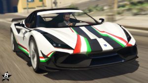 Vue de devant de la Grotti Turismo Omaggio