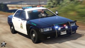 Vue avant de la Vapid Stanier LE Cruiser