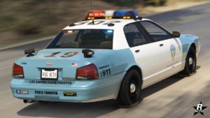 Vue arrière de la Vapid Stanier LE Cruiser