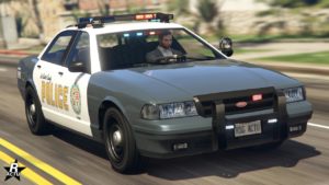 Vue de devant de la Vapid Stanier LE Cruiser