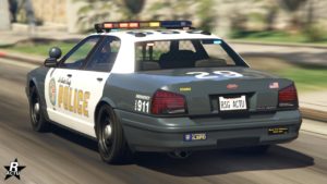 Vue arrière de la Vapid Stanier LE Cruiser