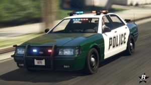 Vue de davant de la Vapid Stanier LE Cruiser