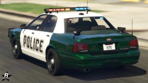 Vue arrière de la Vapid Stanier LE Cruiser