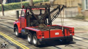 Vue arrière de la Vapid Dépanneuse