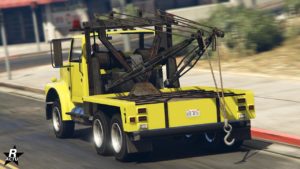 Vue arrière de la Vapid Dépanneuse