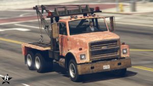 Vue avant de la Vapid Dépanneuse (Rouillée)