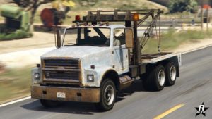 Vue avant de la Vapid Dépanneuse (Rouillée)