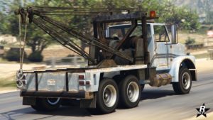 Vue arrière de la Vapid Dépanneuse (Rouillée)