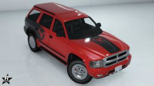 La voiture Dorado du constructeur Bravado, disposant sur sa carrosserie, le motif "Panneau Bravado"