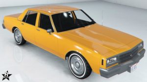 La voiture Declasse Impaler LX ne disposant d'aucun motif sur sa carroserie dans GTA Online