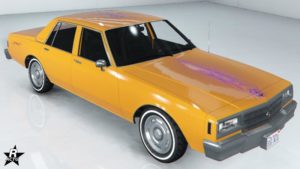 Le motif "Ligne arachnéennes mauves" présent sur la carrosserie de la Declasse Impaler LX