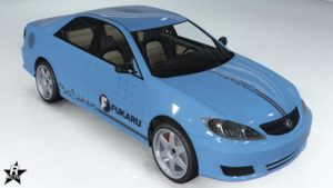 Le motif "Bandes fracturées Fukaru" présent sur le véhicule Karin Asterope GZ