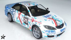 Le motif "Course Xero" sur la Karin Asterope GZ