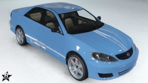 Le motif de véhicule "Rayures Hardstand" sur la Karin Asterope GZ