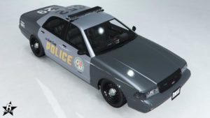 Le motif "LSPD moderne" sur la Vapid Stanier LE Cruiser