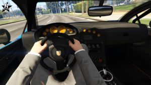 Vue de l'habitacle de la voiture Pegassi Vacca