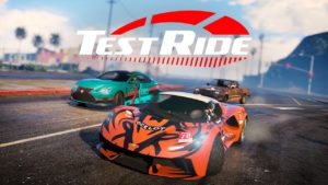 L'Emperor Vectre, la Karin Boor et l'Ocelot Virtue sont les trois voitures exposées sur la piste d'essai du salont autos de LS cette semaine, les 3 voitures disposent chacun d'un motif exclusif