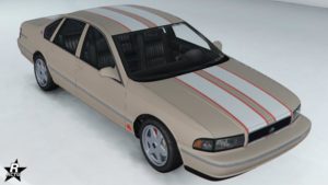 Le motif "Bandes classiques" présent sur la berline Declasse Impaler SZ