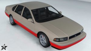 La voiture Declasse Impaler SZ disposant du motif "Bicolore rouge"