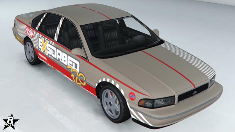 Le motif "Circuit Exsorbeo" sur la carrosserie du véhicule Declasse Impaler SZ dans GTA Online