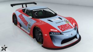 L'Emperor ETR1 avec le motif "Dense" sur la carrosserie du véhicule