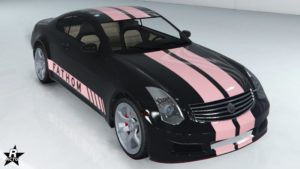 La Fathom FR36 voiture avec le motif "Bandes Fathom inversées"