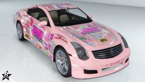 La carrosserie de la voiture Fathom FR36 disposant du motif "Course Junk tribal"