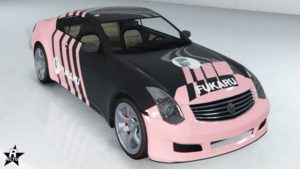 Le véhicule japonais Fathom FR36 disposant du motif "Fukaru" appliqué sur sa carrosserie