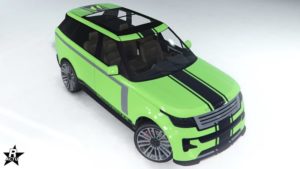 Le motif "Bandes noires" présent sur le véhicule Gallivanter Baller ST-D
