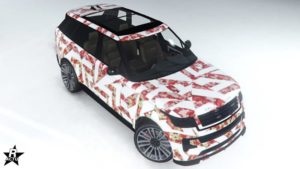 Le motif "Camouflage double alternatif" sur la carrosserie de la voiture du Gallivanter Baller ST-D dans GTA Online