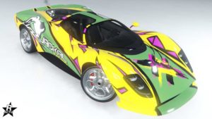 Le motif de véhicule "Jackal Racing" présent sur la Lampadati Tigon