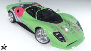 La Lampadati Tigon avec le skin de voiture "Sprinter"