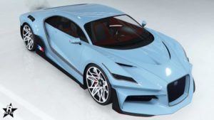 La voiture Truffade Thrax ne disposant d'aucun motif sur sa carrosserie dans GTA Online