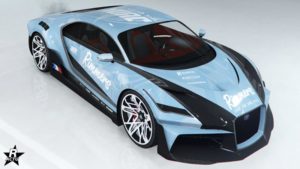 Le motif "Rimmers" sur le véhicule "Truffade Thrax"