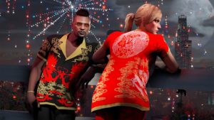 Chemise et pantalon du nouvel an lunaire rouge et noire