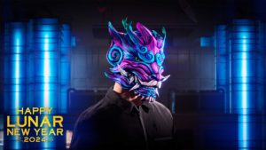 Masque de Dragon minuit